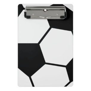 Classic Soccer Ball Graphic Traditional Sports Fan Mini Clipboard