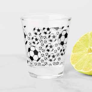Classic Soccer Ball Graphic Traditional Sports Fan Shot Glass