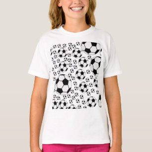 Classic Soccer Ball Graphic Traditional Sports Fan T-Shirt