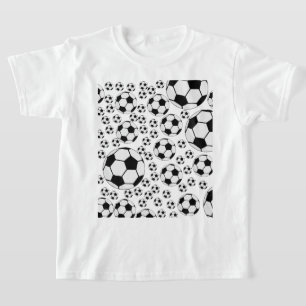 Classic Soccer Ball Graphic Traditional Sports Fan T-Shirt