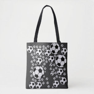 Classic Soccer Ball Graphic Traditional Sports Fan Tote Bag