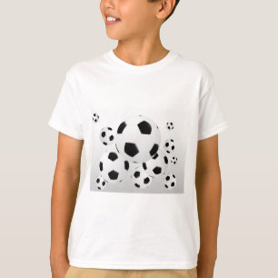 Classic Soccer Football Balls Flying Sports T-Shirt
