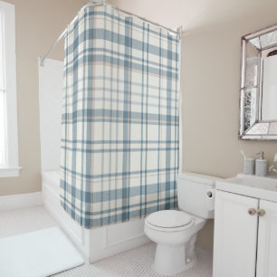 Classic Soft Blue & Beige Plaid
