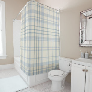 Classic Soft Blue & Beige Plaid