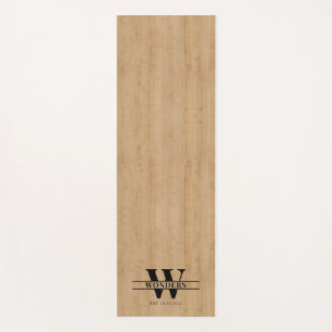 Classic Soft Light Wood Print Maple Yoga Mat