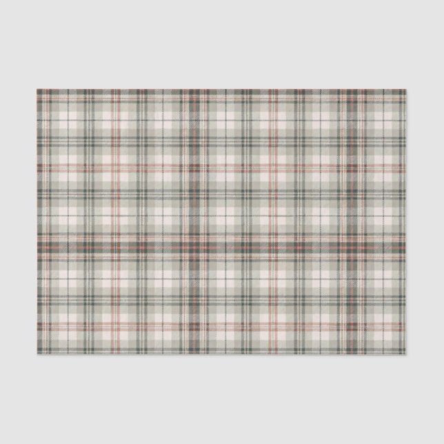 Classic Soft Scottish Tartan Plaid Design Pattern Tissue Paper (Front)