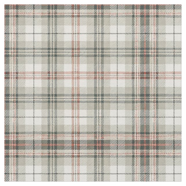 Classic Soft Scottish Tartan Plaid Pattern Art Fabric (Close Up)