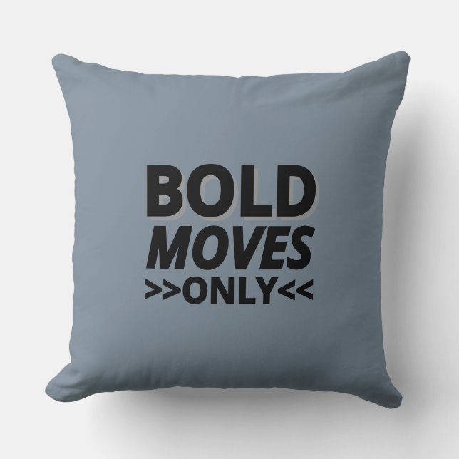 Classic Solid Charcoal Grey Home Décor Throw Pillow (Front)