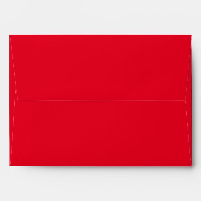 Classic Solid Matching Wedding Blank Red Envelope (Back (Top Flap))