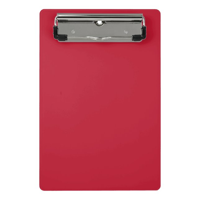 Classic solid True red Mini Clipboard (Front)