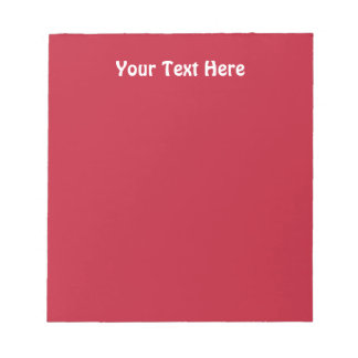 Classic solid True red Notepad