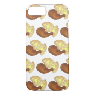 Classic Soul Food Fried Chicken and Waffles Diner Case-Mate iPhone Case