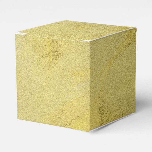 Classic Sparkling Golden Texture Favor Box (Front Side)