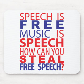 Classic Speech Is Free Mousepad