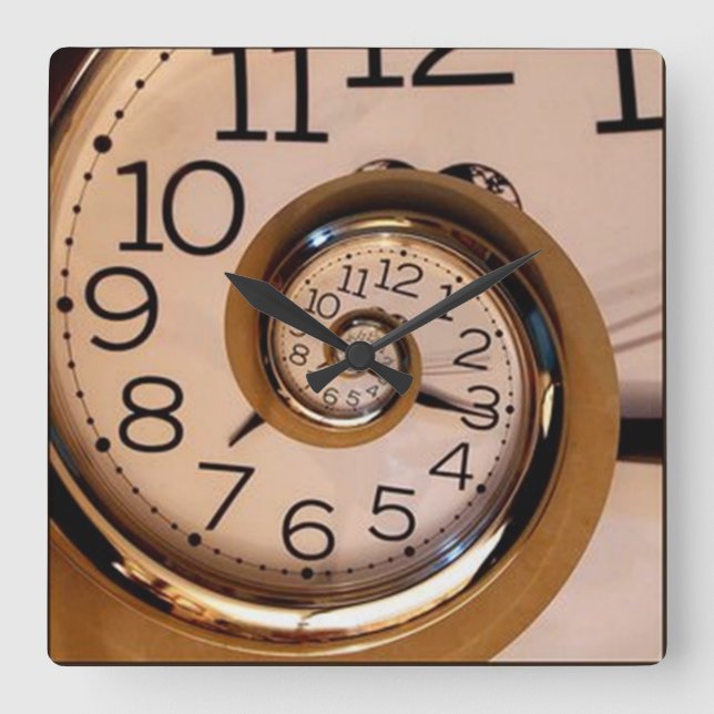 Classic Spiral Wall Clock (Front)