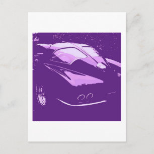 Classic Split Window Cars Postcard