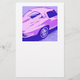Classic Split Window Corvette Stationery