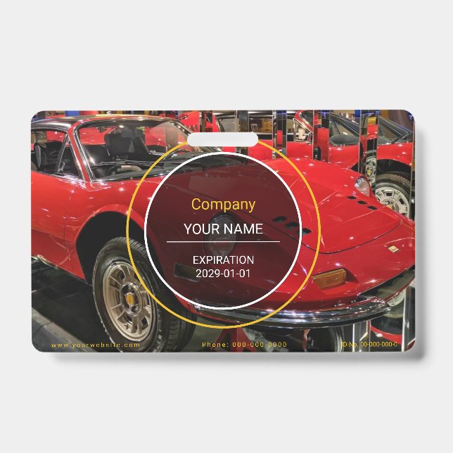 Classic Sports Car Badge (Front)