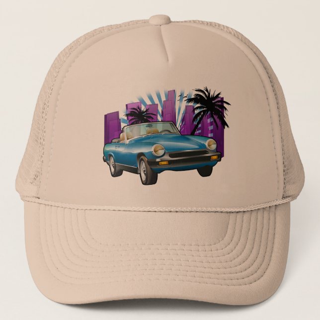 Classic sports car trucker hat (Front)