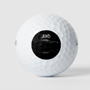 Classic Sports Car Vehicle  Monogram Art Golf Balls