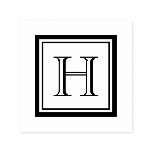 Classic Square Monogram Stamp (Design)