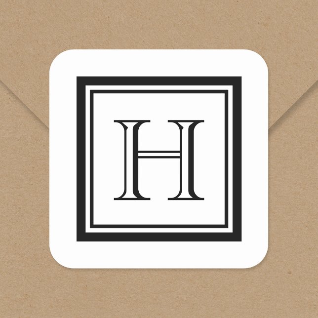 Classic Square Monogram Stickers (Creator Uploaded)