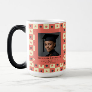 Classic Square Pattern Wife Graduation Gift Magic Mug