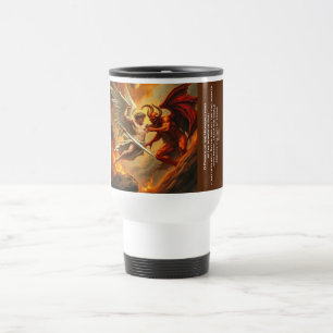 Classic St Michael Battling the Devil Travel Mug