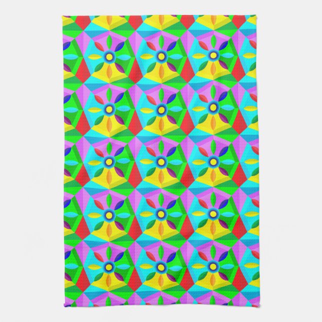 classic star flower kitchen towel (Vertical)