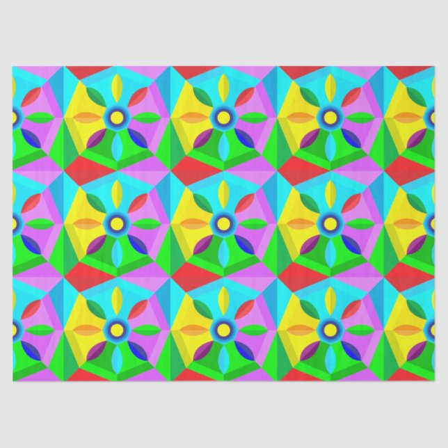 classic star flower tissue paper (Front)