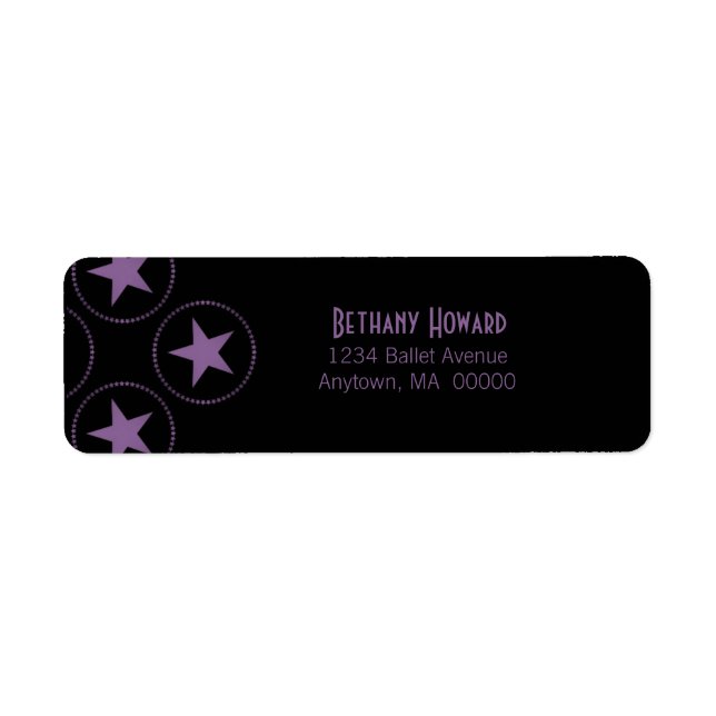 Classic Stars Return Address Labels (Front)