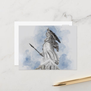 Classic Statue of Athena Postcard – Mythology
