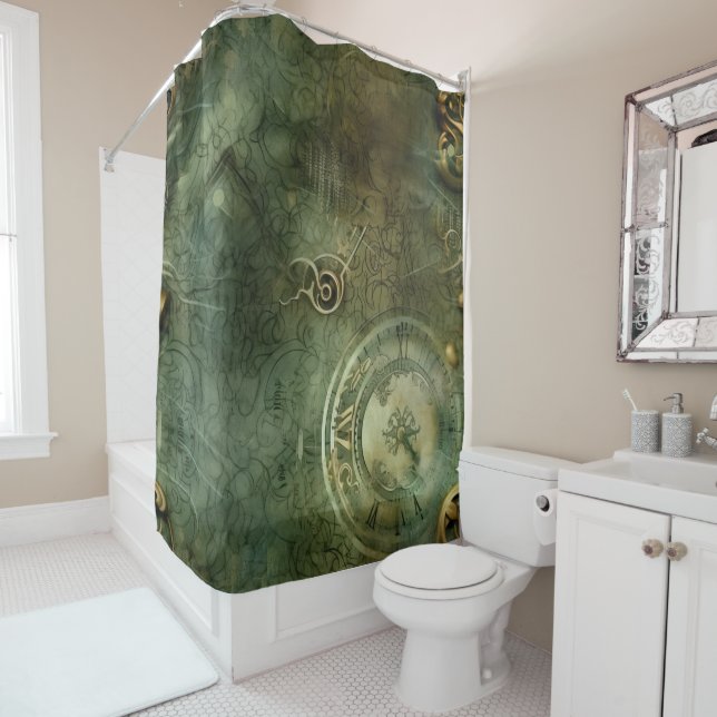 Classic Steampunk Clockwork Emerald Green (In Situ)