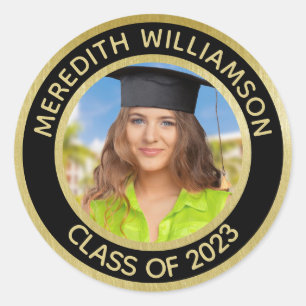 Classic Sticker Graduate 2024 Nom photo