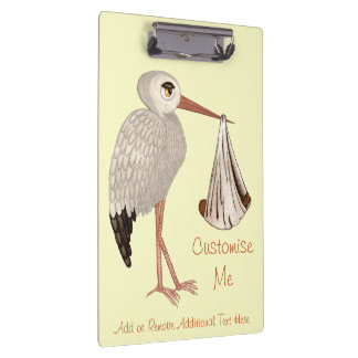 Classic Stork (Neutral) 2 Clipboard