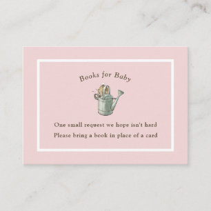 Classic Storybook Rabbit Gingham Vintage Baby Enclosure Card