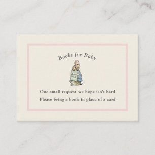 Classic Storybook Rabbit Gingham Vintage Baby Enclosure Card