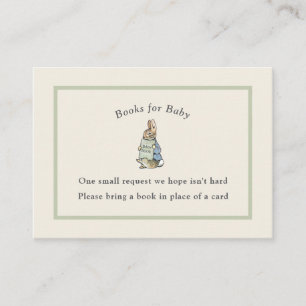 Classic Storybook Rabbit Gingham Vintage Baby Enclosure Card