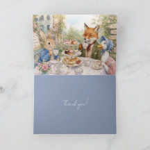 Classic Storybook Tea Gathering Rabbit Fox Duck