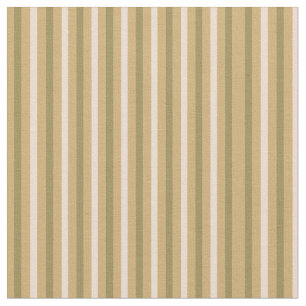 Classic Stripe Olive Green and Cream Fabric
