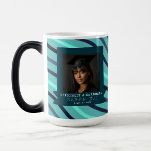 Classic Stripe Pattern Wife Graduation Gift Magic Mug