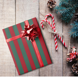 Classic Striped Christmas Wrapping Paper