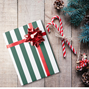 Classic Striped Christmas Wrapping Paper