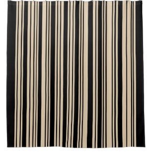 Classic Stripes Black and Taupe