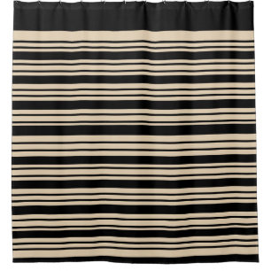 Classic Stripes Black and Taupe