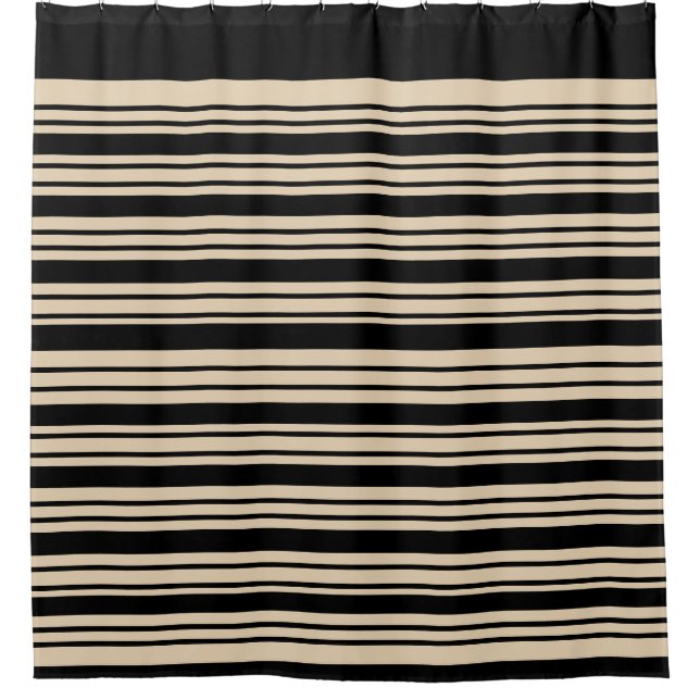 Classic Stripes Black and Taupe (Front)