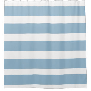 Classic Stripes Light Slate Blue and White 
