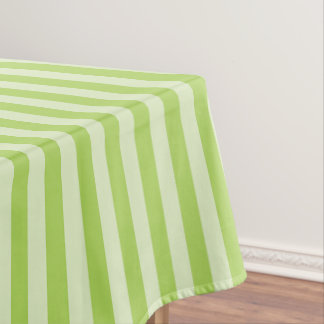 Classic Stripes Two-tone Green Hues Tablecloth