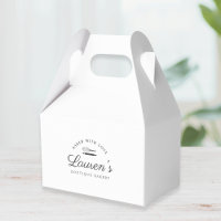 Classic Style Home Bakery Logo Pastry Boxes