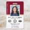 Classic Style Notary Signing Agent ID Burgundy